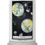 Duża świeca zapachowa z dwoma knotami Black Pepper Gin 623g
