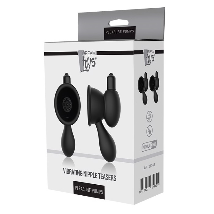 19570181692626743 Pleasure Pumps Vibrating Nipple Teasers wibrujące przyssawki do sutków - obrazek 1