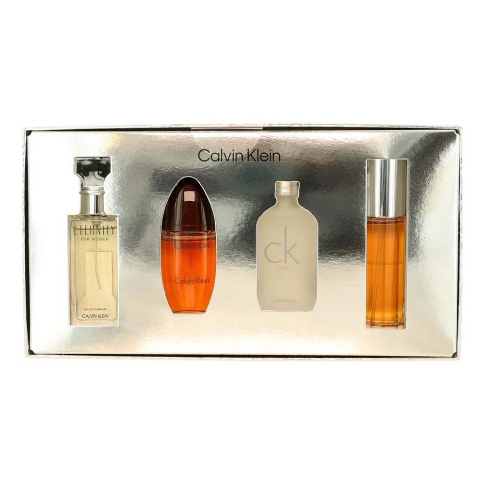 19639261746432050 Women Mini Eternity woda perfumowana spray 15ml + Obsession woda perfumowana spray 15ml + Escape woda perfumowana spray 15ml + Ck One woda toaletowa spray 15ml - obrazek 1