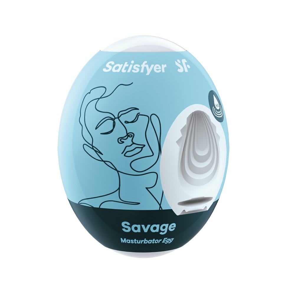 19686711646663558 Masturbator Egg masturbator w kształcie jajka Savage - obrazek 1