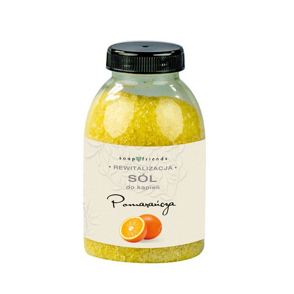 19840891693195570 Drobnoziarnista sól do kąpieli Pomarańcza 250g - obrazek 1