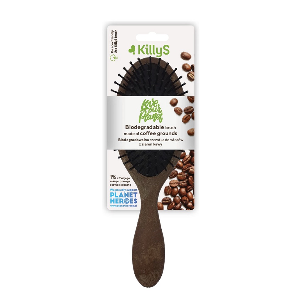 19870411620895005 Biodegradable Brush biodegradowalna szczotka do włosów z ziaren kawy - obrazek 1