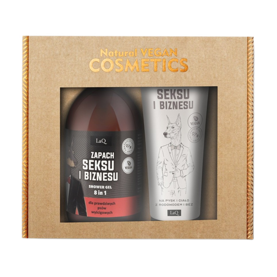 20026831754046642 Zapach Seksu i Biznesu Czarny Mat zestaw żel pod prysznic 500ml + balsam do ciała w tubie 200ml - obrazek 1