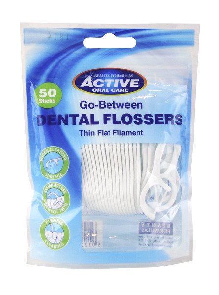 20032721588589224 Dental Flossers nicio-wykałaczki w torebce strunowej 50szt. - obrazek 1