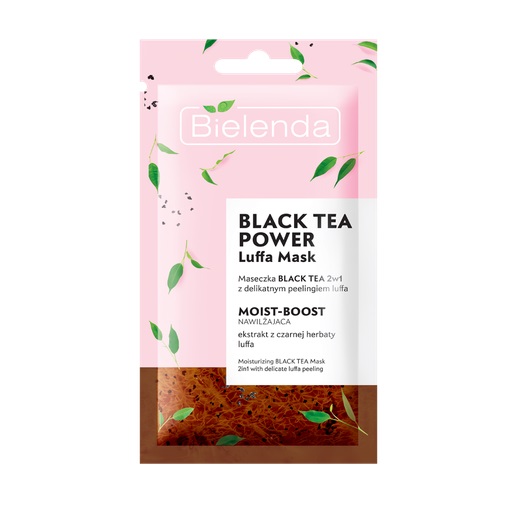 20074131633412042 Black Tea Power Luffa Mask nawilżająca maseczka 2w1 z delikatnym peelingiem 8g - obrazek 1