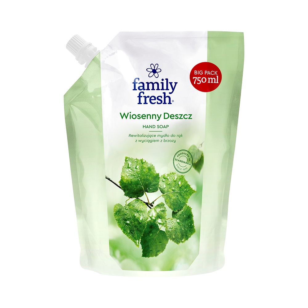 20270541652342641 Wiosenny Deszcz rewitalizujące mydło do rąk z wyciągiem z brzozy 750ml - obrazek 1