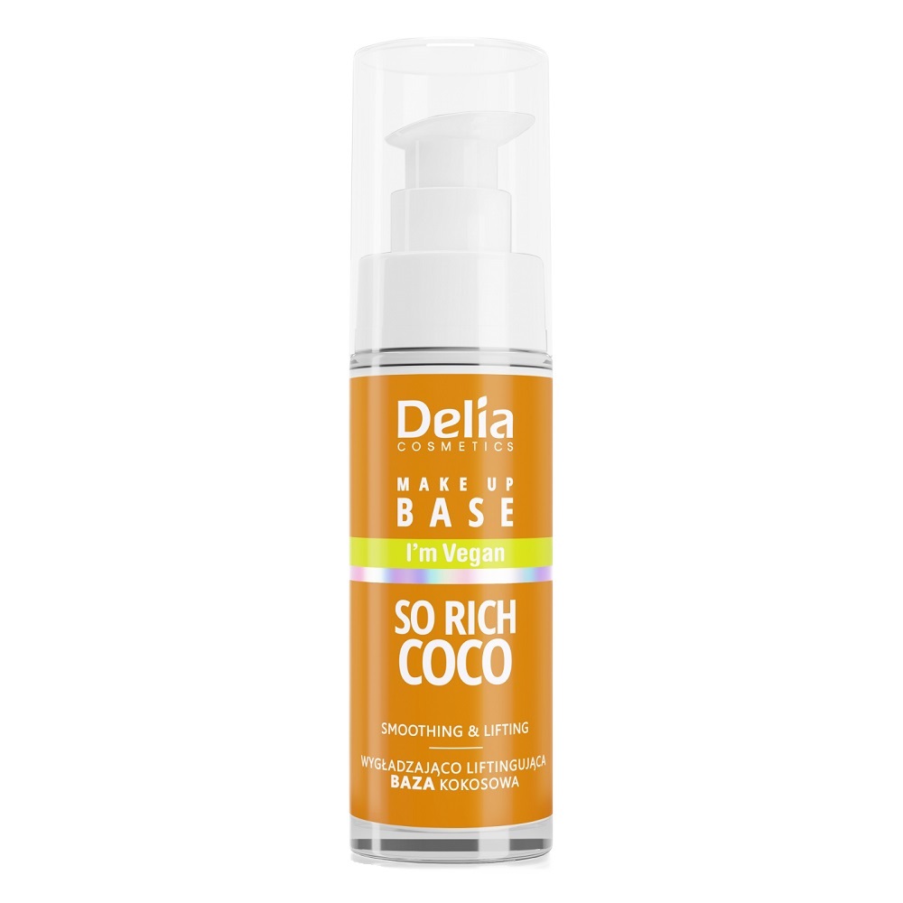 20284601713930054 Vegan Make Up Base wegańska baza wygładzająco-liftingująca So Rich Coco 30ml - obrazek 1