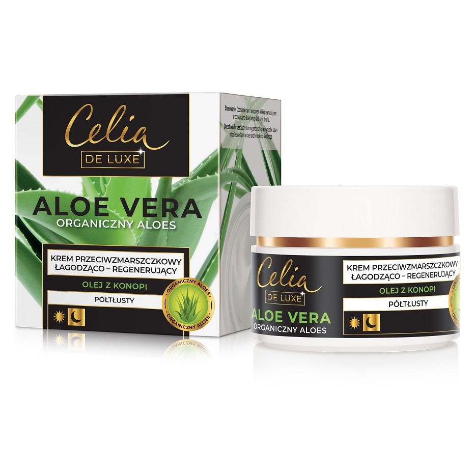 20356031678188614 Aloe Vera półtłusty krem przeciwzmarszczkowy łagodząco-regenerujący 50ml - obrazek 1