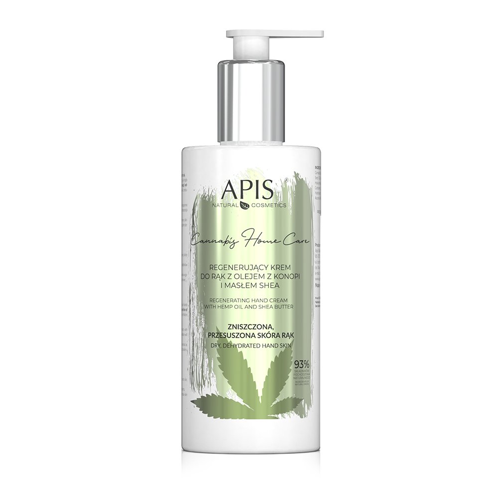 20373161596807899 Cannabis Home Care regenerujący krem do rąk z olejem z konopi i masłem shea 300ml - obrazek 1