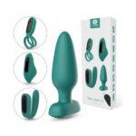 The Love Kit zestaw gadżetów intymnych 1 silniczek + 4 obudowy Dark Green