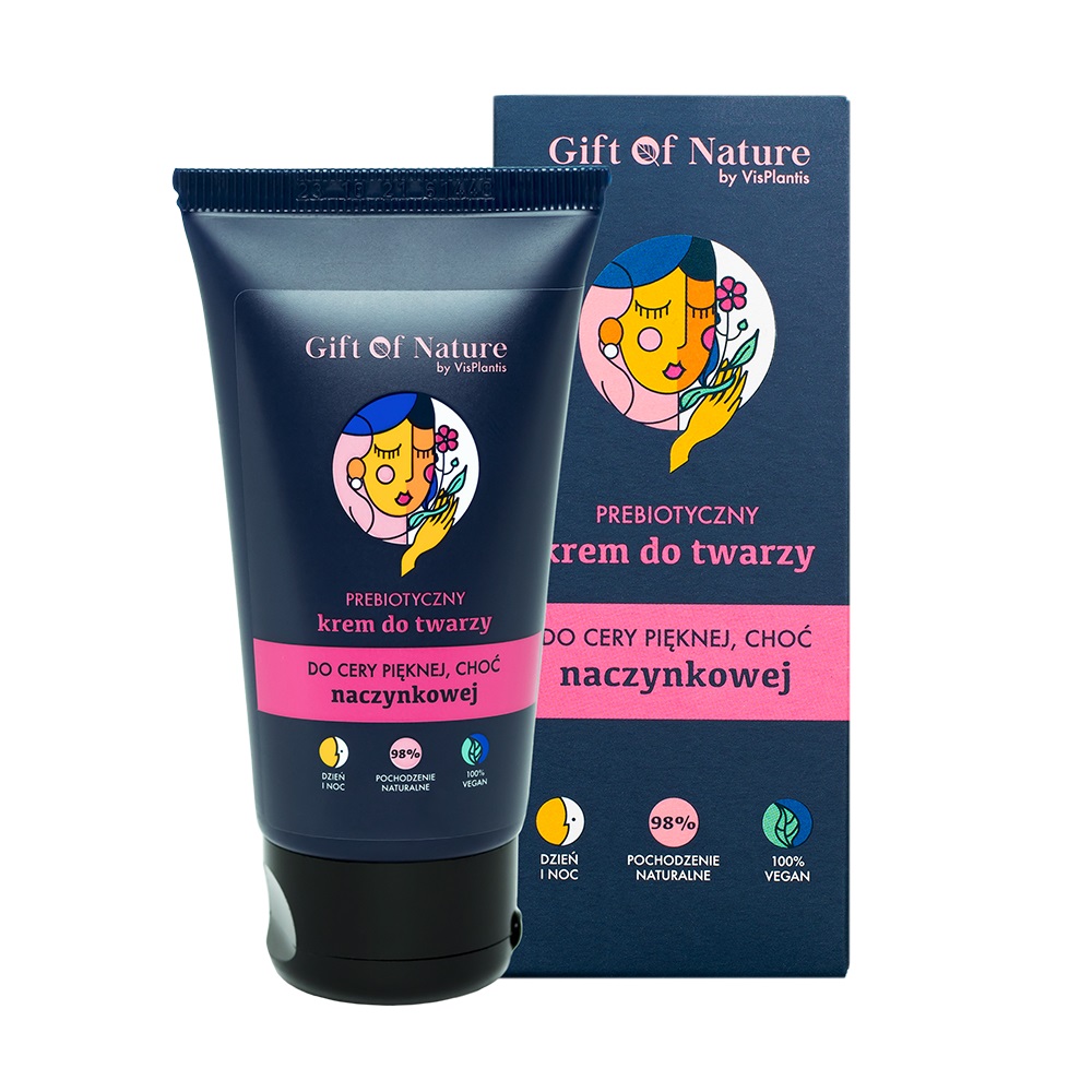 20666801621225580 Prebiotyczny krem do twarzy do cery naczynkowej 50ml - obrazek 1