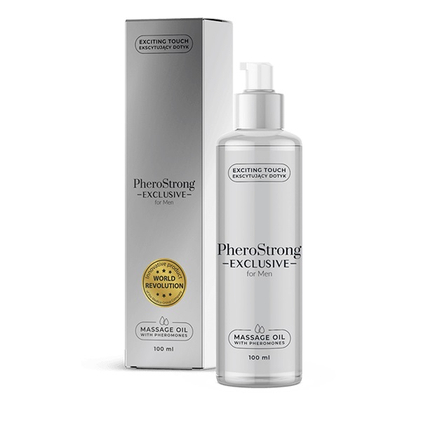 20687411638462597 Exclusive For Men Massage Oil With Pheromones olejek do masażu z feromonami 100ml - obrazek 1