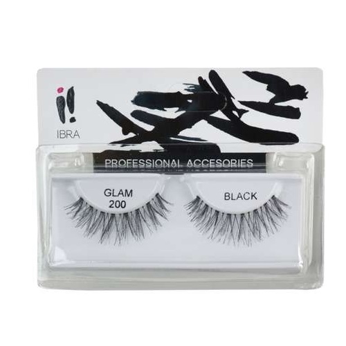 20708031680775914 Para sztucznych rzęs na pasku Glam 200 Black - obrazek 1