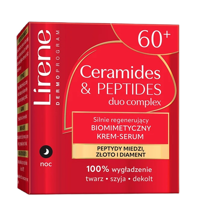 20870891766047627 Ceramides & Peptides silnie regenerujący biomimetyczny krem-serum na noc 60+ 50ml - obrazek 1
