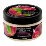 Nawilżający malinowy peeling solny do ciała Witaminowy Koktajl 250ml