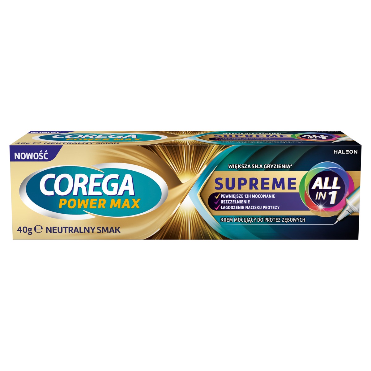 20910281751199604 Power Max Supreme All in 1 krem mocujący do protez zębowych 40g - obrazek 1