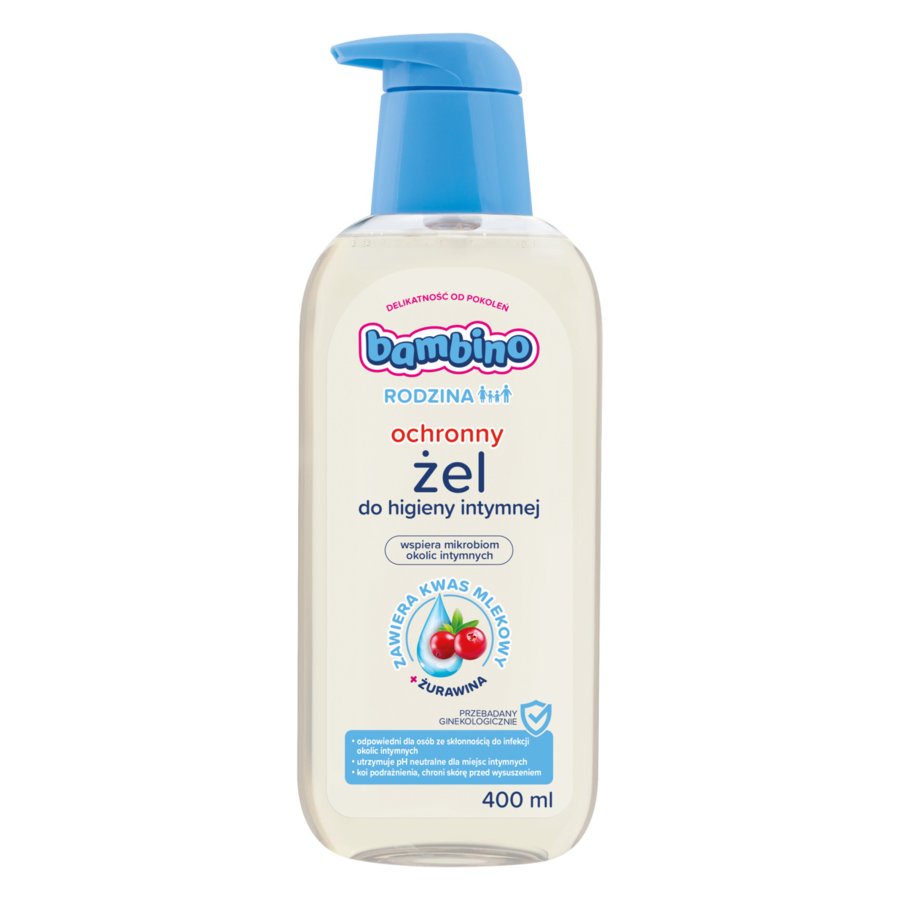 20938051652263460 Rodzina ochronny żel do higieny intymnej hiperdelikatny z żurawiną 400ml - obrazek 1