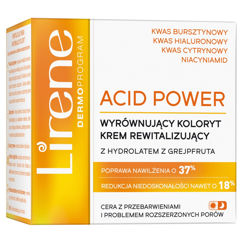 20941611637061996 Acid Power rewitalizujący krem wyrównujący koloryt z hydrolatem z grejpfruta 50ml - obrazek 1