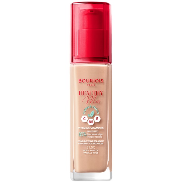 20988341674037812 Healthy Mix Clean wegański podkład rozświetlający 51.5 Rose Vanilla 30ml - obrazek 1