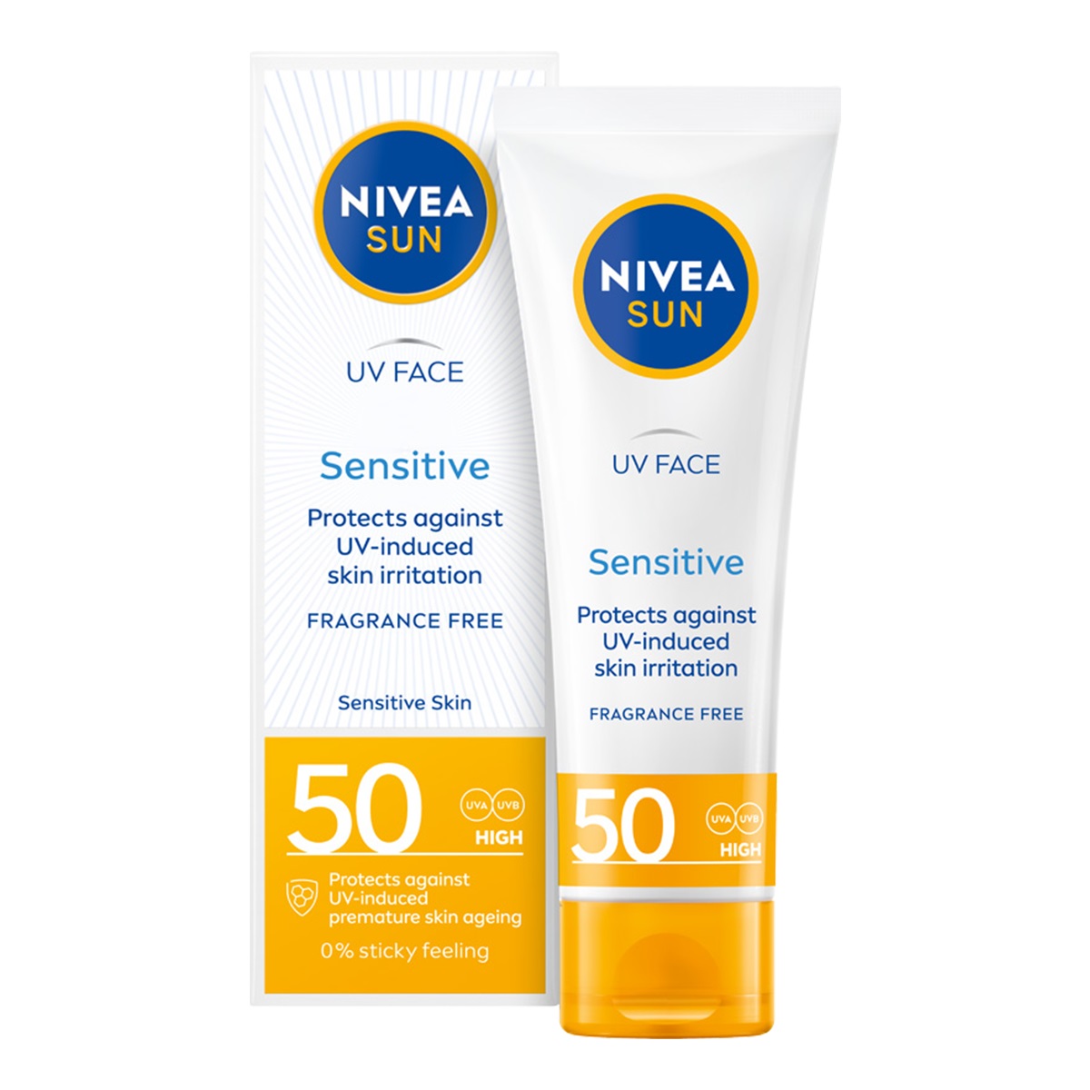 21038151776101126 Sun Sensitive krem ochronny do twarzy dla skóry wrażliwej SPF50 50ml - obrazek 1