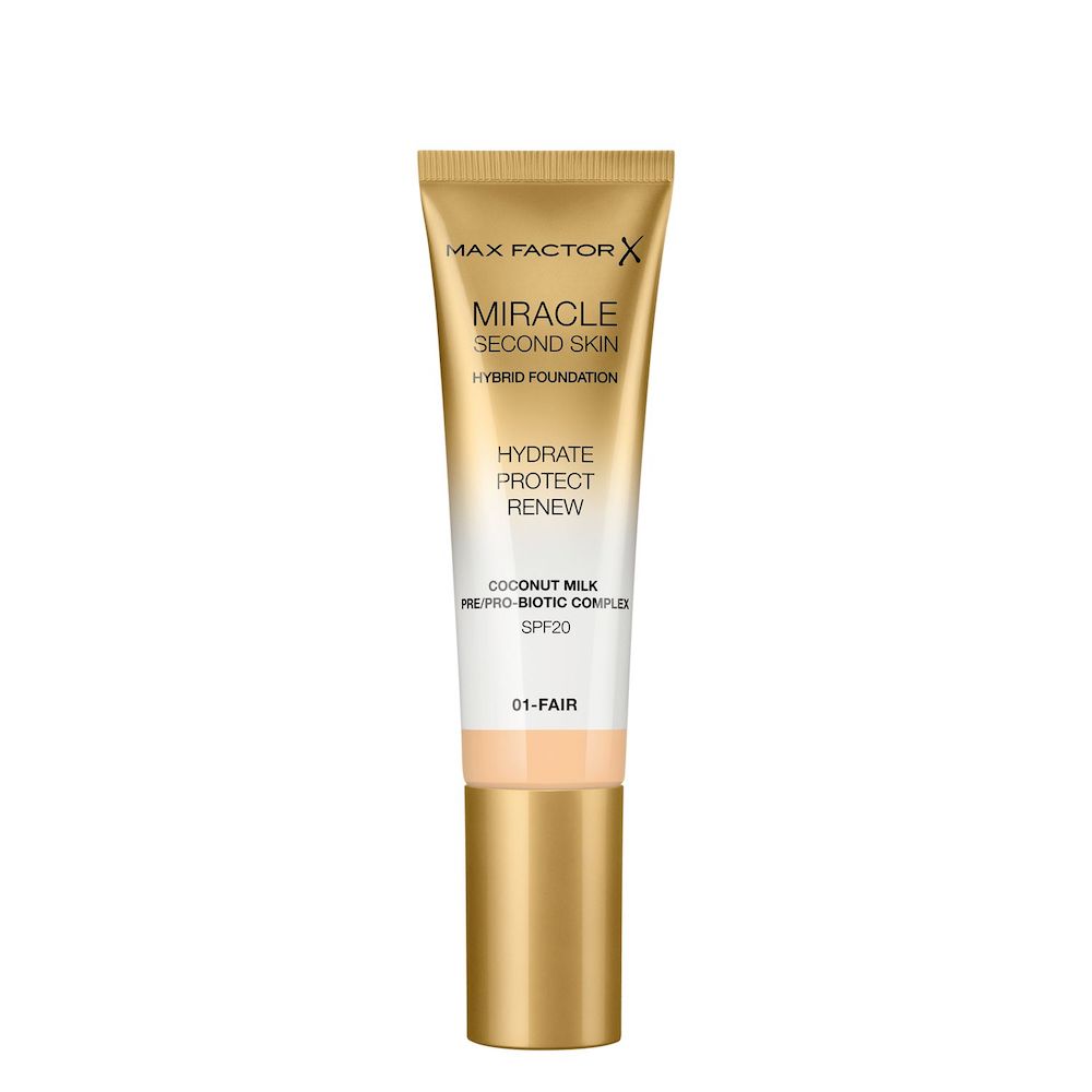 21150261690549726 Miracle Second Skin Hybrid Foundation podkład nawilżający z filtrem 01 Fair 30ml - obrazek 1