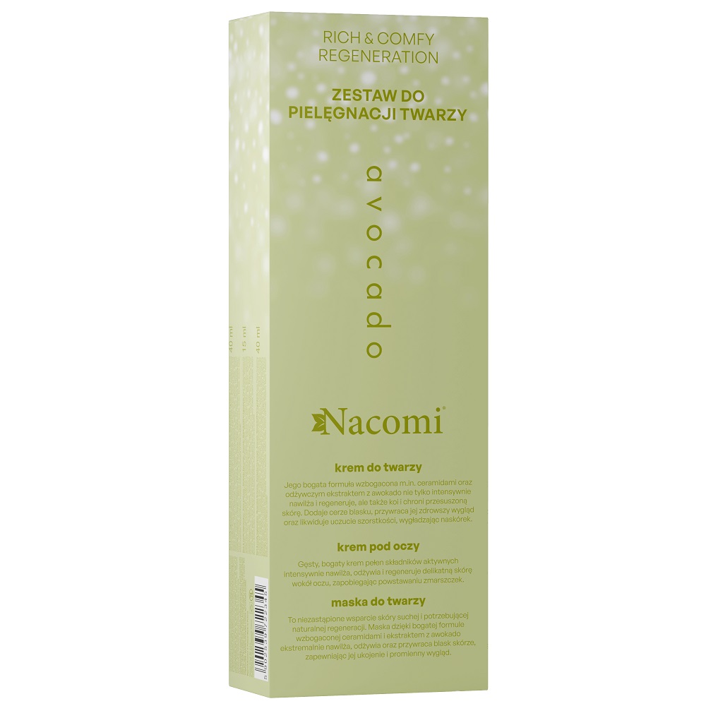 21173891729483829 Rich & Comfy Regeneration Avocado zestaw krem do twarzy 40ml + krem pod oczy 15ml + maska do twarzy 40ml - obrazek 1