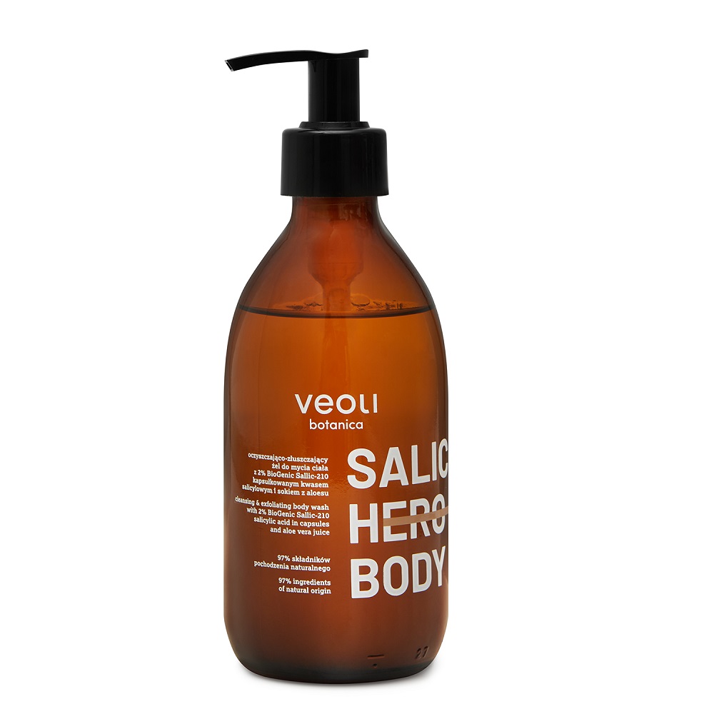 21286281693994533 Salic Hero Body oczyszczająco-złuszczający żel do mycia ciała 280ml - obrazek 1
