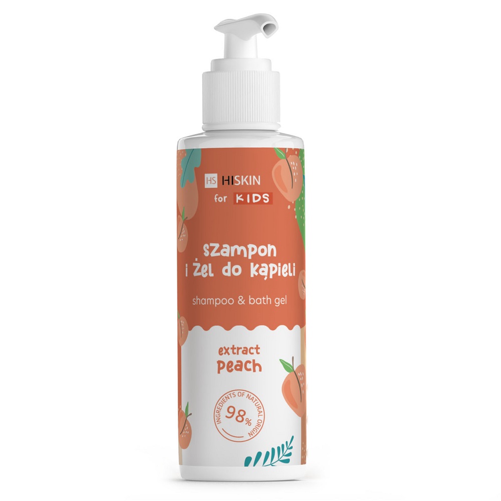 21423401693390986 Kids szampon i żel do kąpieli Brzoskwinia 280ml - obrazek 1