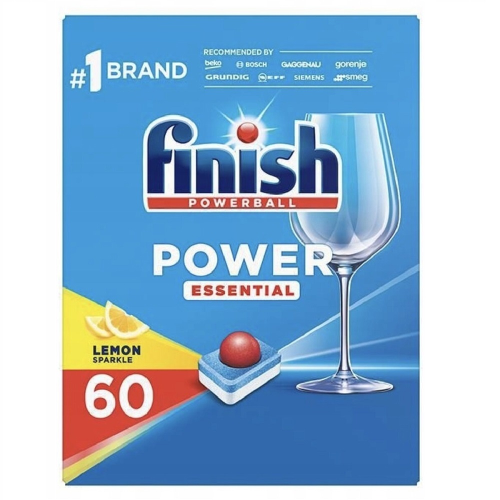 21432801659513504 Power Essential tabletki do zmywarki Lemon 60szt - obrazek 1