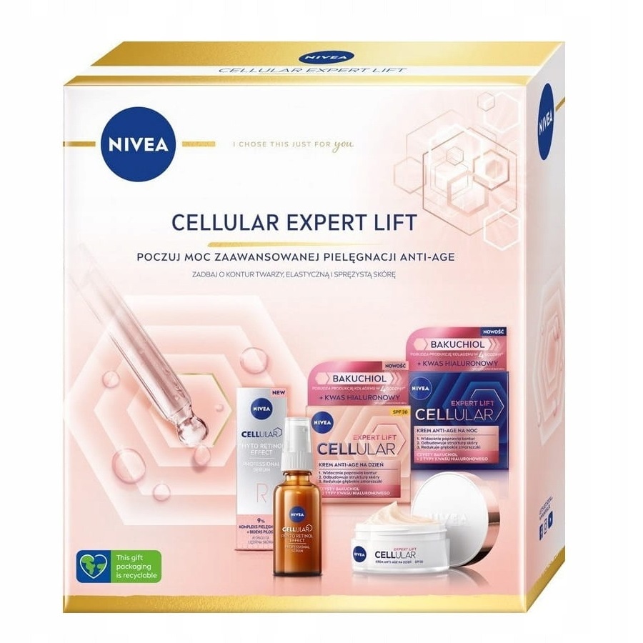 21455971664799058 Cellular Expert Lift zestaw krem anti-age na dzień 50ml + krem anti-age na noc 50ml + profesjonalne serum z retinolem 30ml - obrazek 1