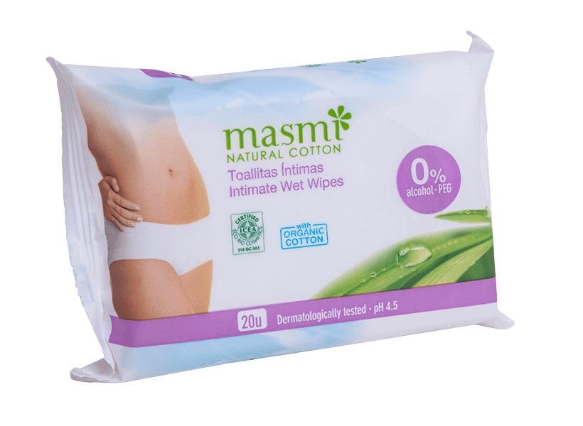 21607791612328676 Natural Cotton wilgotne chusteczki do higieny intymnej 20szt - obrazek 1