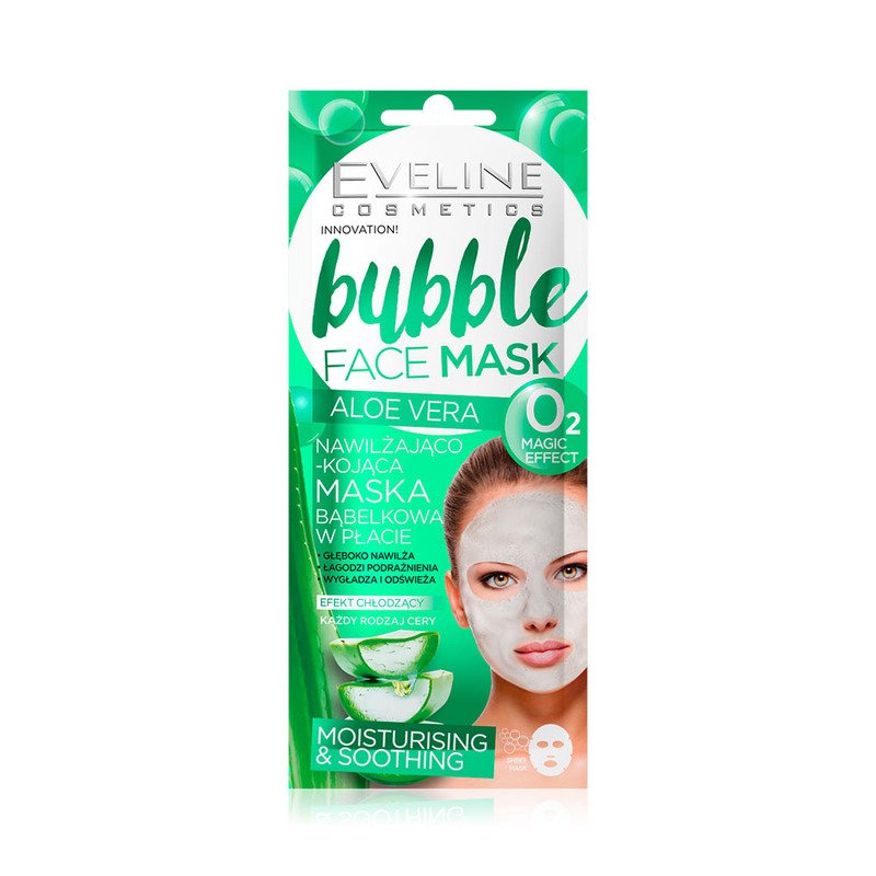 21643061601470778 Bubble Face Mask nawilżająca bąbelkowa maska w płachcie Aloes 7ml - obrazek 1