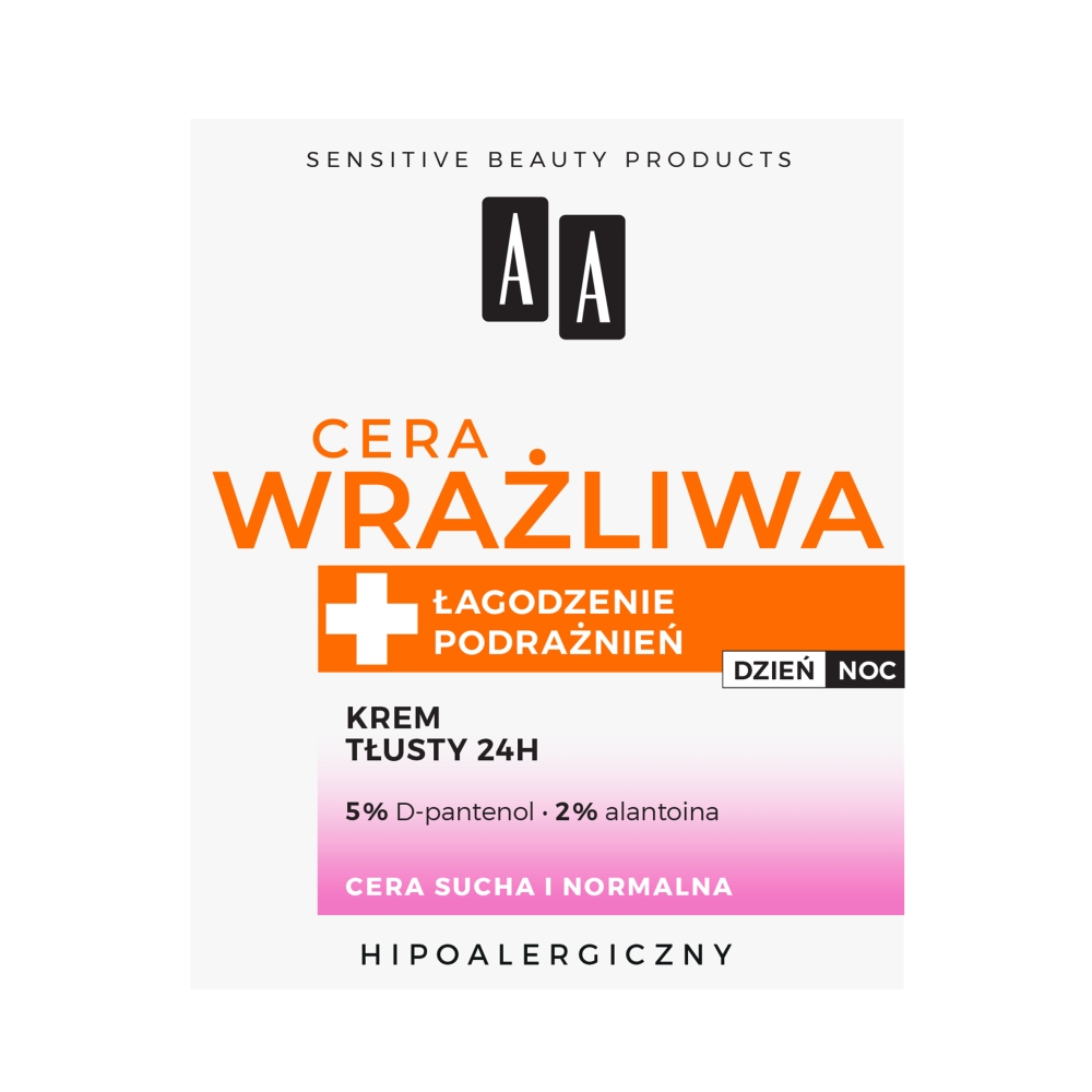 21672271732271300 Cera Wrażliwa krem tłusty 24h do cery suchej i normalnej na dzień i noc 50ml - obrazek 1