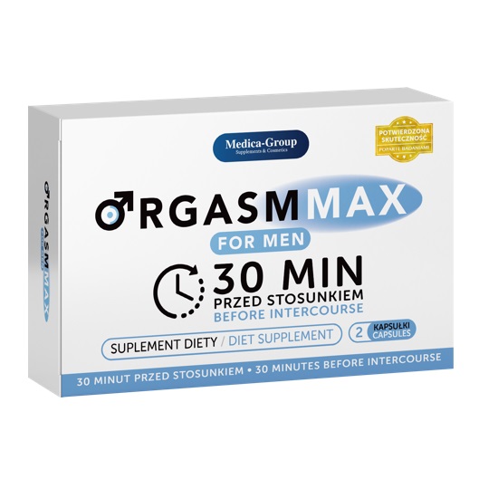 2168021631690921 Orgasm Max For Men suplement diety na szybką i długą erekcję 2 kapsułki - obrazek 1