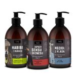 Czyściopak Męski zestaw żel pod prysznic Habibi z Dubaju 500ml + żel pod prysznic Doberman 500ml + żel pod prysznic Kozioł z Klasą 500ml