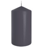 Świeca walec Szara SW80/150-070