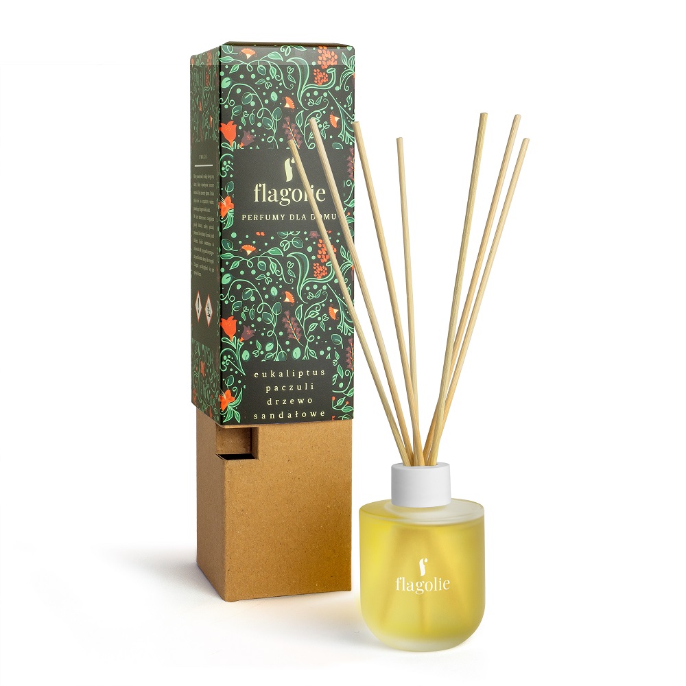 21813661708707225 Perfumy dla domu - dyfuzor Eukaliptus Paczuli i Drzewo Sandałowe 100ml - obrazek 1
