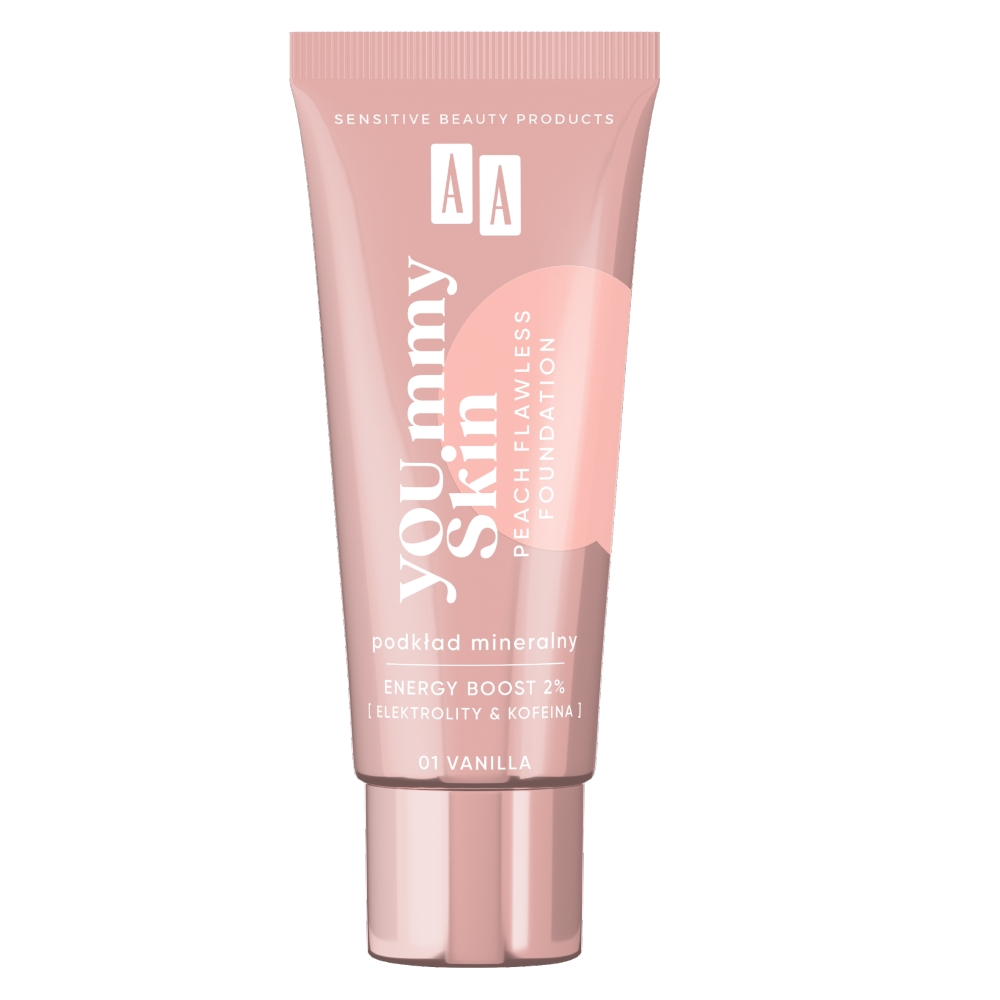 21901451681301707 YOU.mmy Skin Peach Flawless Foundation podkład mineralny 01 Vanilla 30ml - obrazek 1
