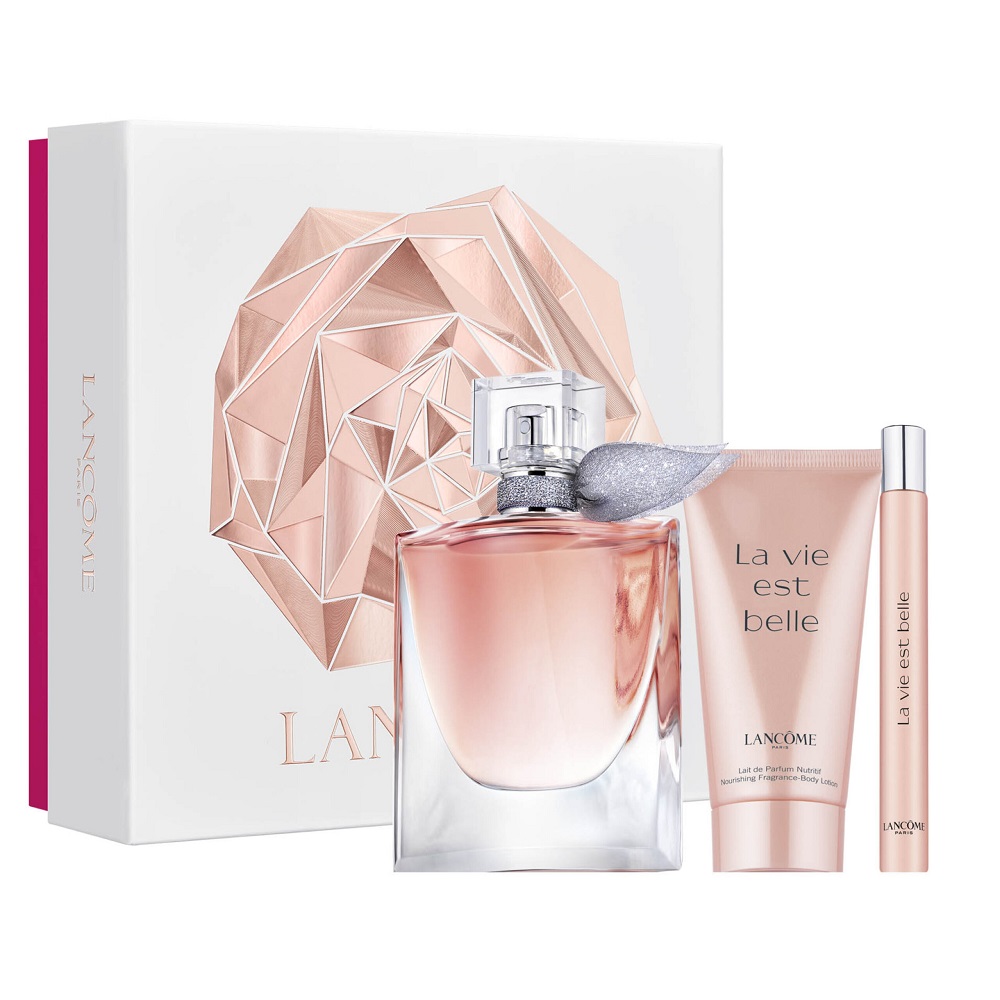22012221669712161 La Vie Est Belle zestaw woda perfumowana spray 50ml + woda perfumowana spray 10ml + balsam do ciała 50ml - obrazek 1