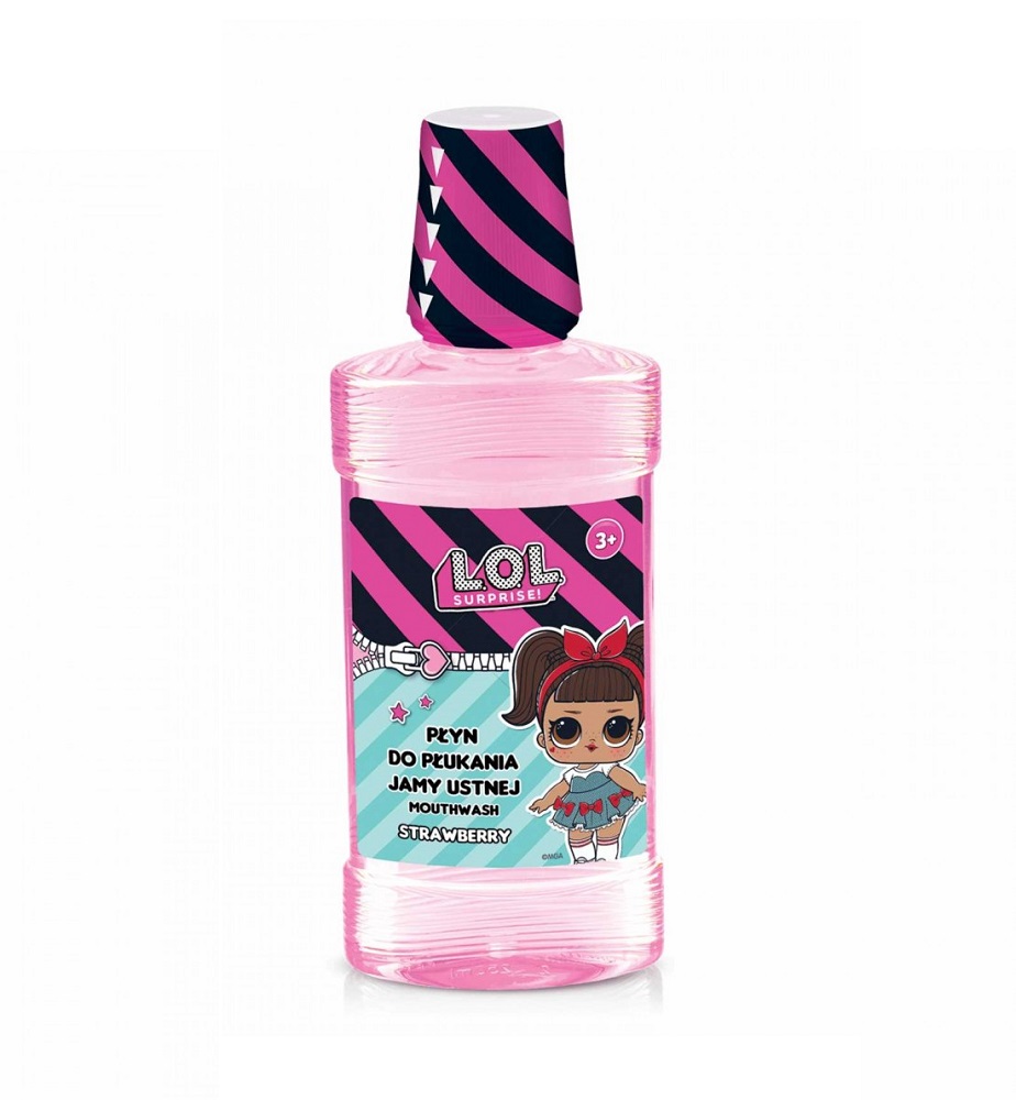 22077881634296931 Mouthwash 3+ płyn do płukania jamy ustnej Strawberry 250ml - obrazek 1