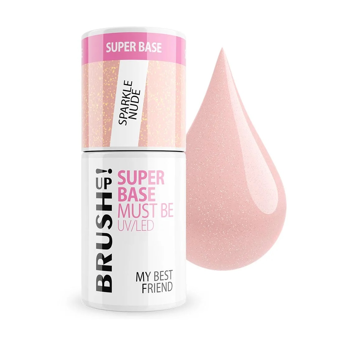 22087871729172934 Super Base baza hybrydowa do paznokci Sparkle Nude 5g - obrazek 1