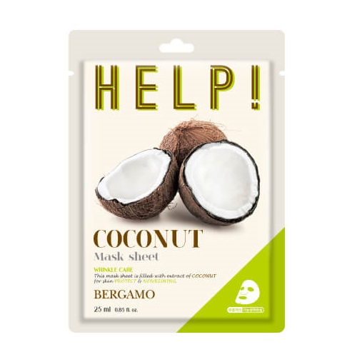 22097061681300312 Help Sheet Mask maska do twarzy z Coconut 25ml - obrazek 1
