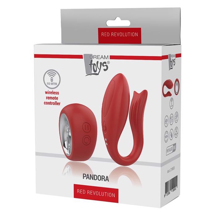 22164221692617306 Red Revolution Pandora stymulator dla par z pilotem - obrazek 1