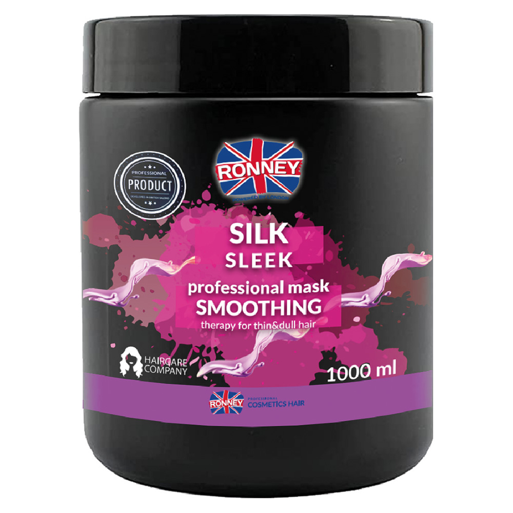 22284681695908905 Silk Sleek Professional Mask Smoothing wygładzająca maska do włosów cienkich i matowych 1000ml - obrazek 1
