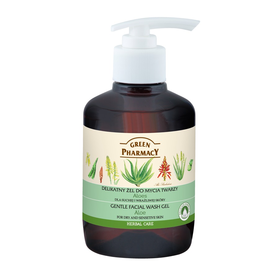 22303641660302360 Gentle Facial Wash Gel żel do mycia twarzy dla suchej i wrażliwej skóry Aloes 270ml - obrazek 1