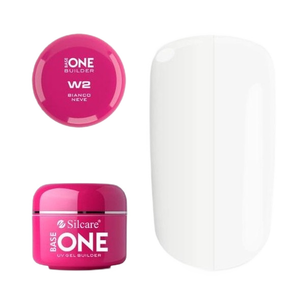 22312711710174654 Base One Bianco Neve W2 żel budujący do paznokci 15g - obrazek 1