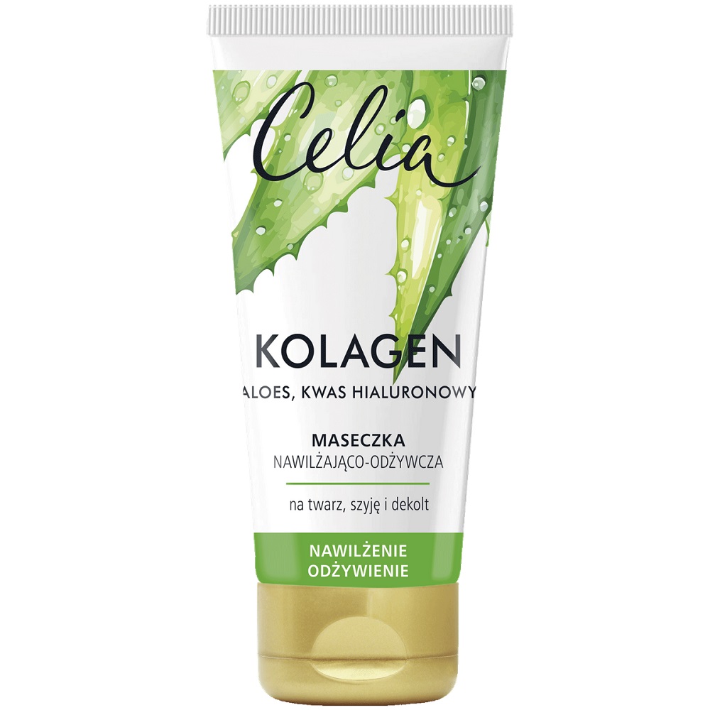22503691735927734 Kolagen maseczka nawilżająco-odżywcza z aloesem i kwasem hialuronowym 60ml - obrazek 1