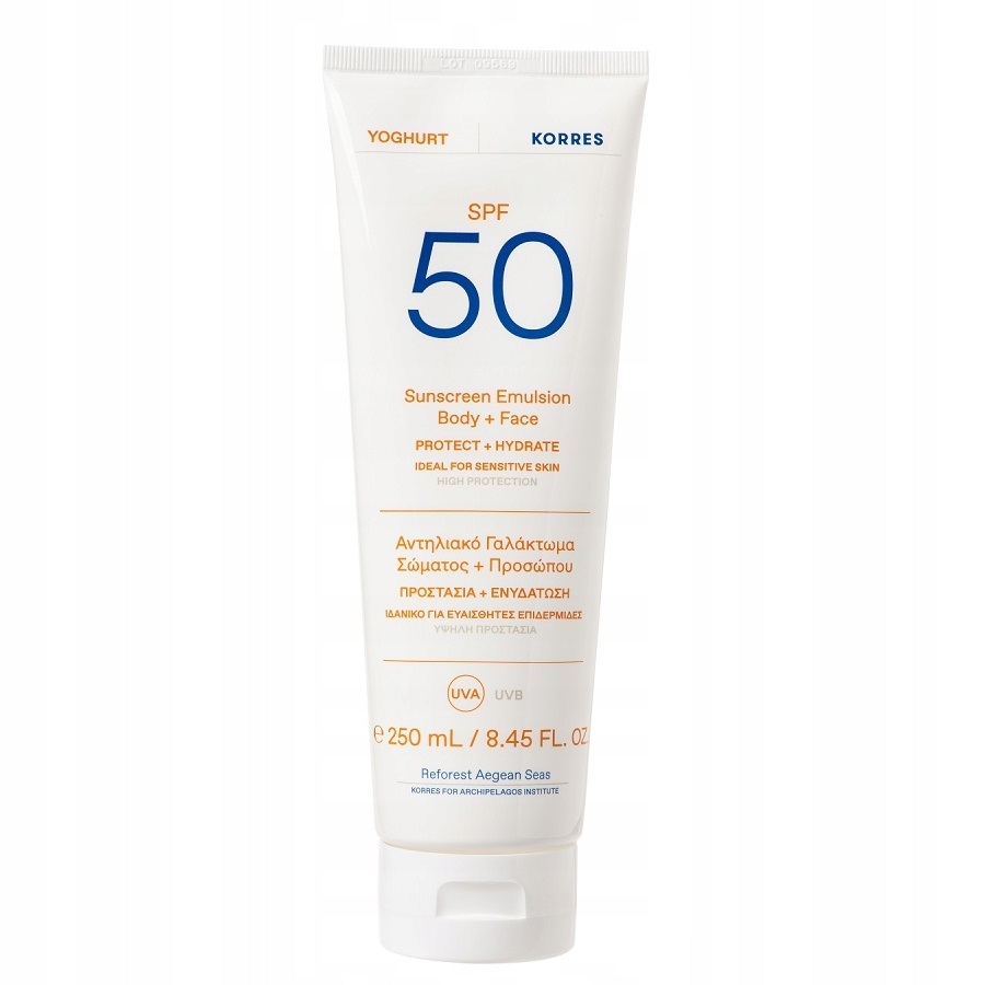 22554281713343981 Yoghurt Sunscreen Emulsion Body + Face emulsja ochronna do ciała i twarzy SPF50 250ml - obrazek 1
