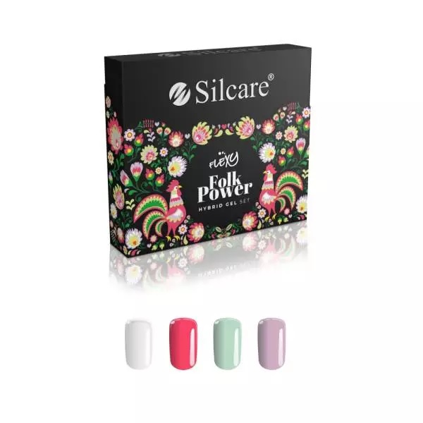 22628451630406997 Flexy Folk Power Hybrid Gel zestaw do stylizacji paznokci 4x4.5g - obrazek 1