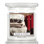 Średnia świeca zapachowa z dwoma knotami Warm and Fuzzy 411g